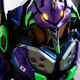 A Neon Genesis Evangelion cosplay suit